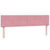vidaXL Cama box spring con colch&oacute;n y LED terciopelo rosa 200x210 cm