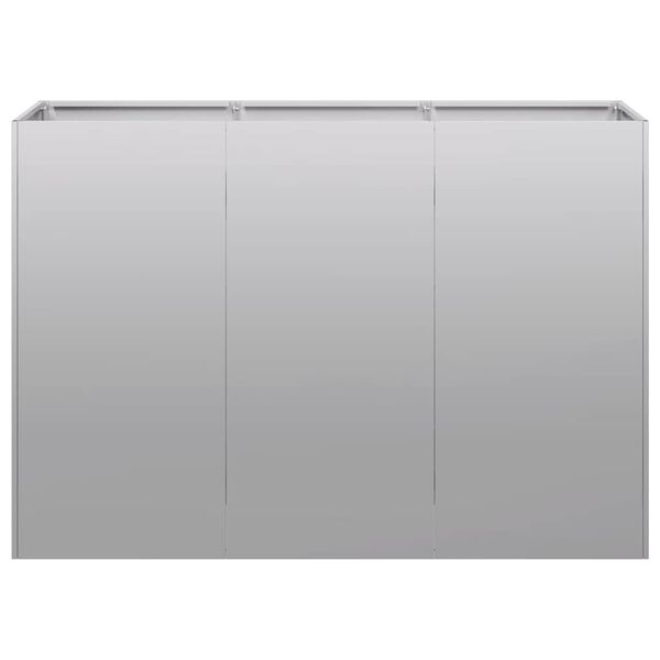 vidaXL Jardinera 120x40x80 cm de acero galvanizado