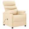 vidaXL Sill&oacute;n de masaje de tela color crema
