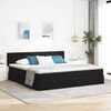 vidaXL Cama con almacenamiento y LED Negro 200 x 200 cm Terciopelo