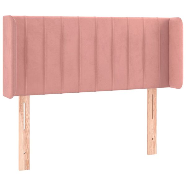 vidaXL Cabecero de terciopelo rosa 93x16x78/88 cm