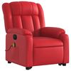 vidaXL Sill&oacute;n de majaje elevable el&eacute;ctrico cuero artificial rojo