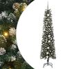 vidaXL &Aacute;rbol de Navidad artificial Verde 210 cm PVC, Pl&aacute;stico y Acero