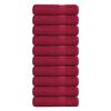 vidaXL Toallas de ba&ntilde;o FROGN 10 uds burdeos 100x150 cm 360 g/m&sup2;