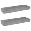 vidaXL Juego de Cojines para Palets 2 uds. Tela Oxford Gris