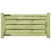vidaXL Puertas valla 2 uds madera pino impregnada 150x75 cm verde