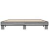 vidaXL Estructura cama madera ingeniería metal gris Sonoma 180x200 cm