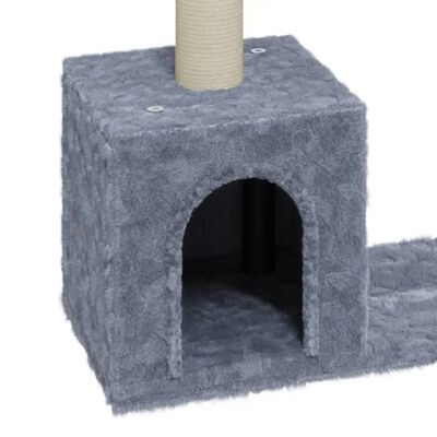 vidaXL Rascador para gatos con postes de sisal 60 cm gris claro