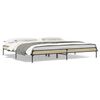 vidaXL Estructura cama madera ingenier&iacute;a metal roble Sonoma 200x200 cm
