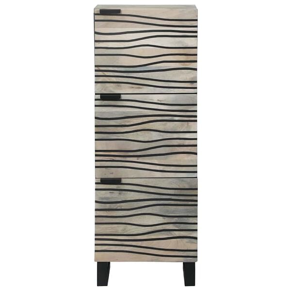 vidaXL Gabinetes y estantes de almacenamiento de medios Blanco y Negro