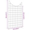 vidaXL Juego de Cercas para Estanque 8 pcs Verde 50 x 80 cm Acero