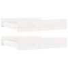 vidaXL Cajones de cama 2 unidades madera maciza de pino blanco