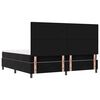 vidaXL Cama tipo Box Spring con colch&oacute;n Negro 200 x 200 cm Terciopelo