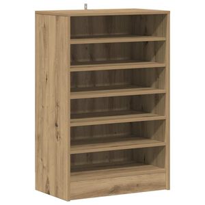 vidaXL Zapatero madera ingenier&iacute;a roble artisan 60x35x92 cm