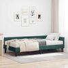 vidaXL Estructura de Cama Esquina con Colch&oacute;n 2 pcs Verde Terciopelo