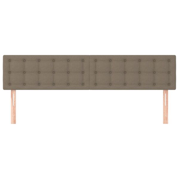 vidaXL Cabeceros tela gris taupe 180x5x78/88 cm