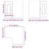 vidaXL Armario cocina esquina de pared Kalmar madera vieja
