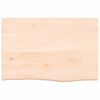 vidaXL Encimera de ba&ntilde;o madera maciza sin tratar 60x40x(2-6) cm