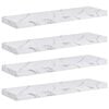 vidaXL Estante de pared 4 uds. M&aacute;rmol 80 x 23,5 x 3,8 cm