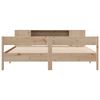 vidaXL Cama con estanter&iacute;a sin colch&oacute;n madera maciza de pino 180x200cm