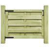 vidaXL Puerta de jard&iacute;n madera de pino impregnada verde 100x75 cm