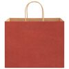 vidaXL Bolsas de papel con asas 50 uds rojo 32x22x24 cm