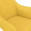 vidaXL Sillas de comedor giratorias 6 unidades tela amarillo