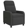 vidaXL Recliner Gris oscuro Boucl&eacute;