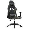 vidaXL Silla gaming cuero sint&eacute;tico negro y camuflaje