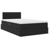 vidaXL Cama con luces de tiras LED Negro 120 x 200 cm Terciopelo