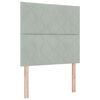 vidaXL Cabecero Gris Claro 100 cm Terciopelo