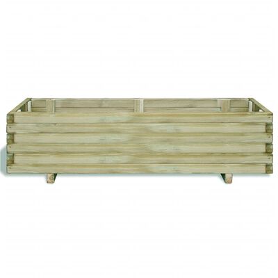 vidaXL Arriate rectangular madera 120x40x30 cm