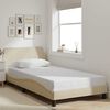 vidaXL Estructura de cama Dover tela crema 100x200 cm
