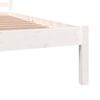 vidaXL Estructura de cama doble sin colch&oacute;n blanco 135x190 cm