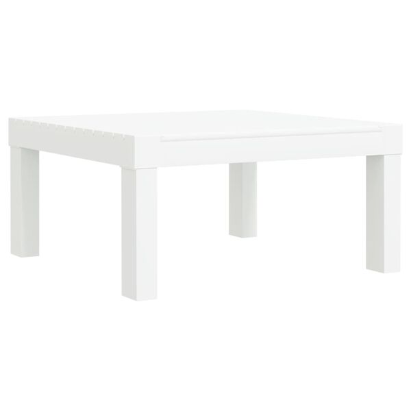 vidaXL Tumbona con cojines PP blanco