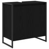 vidaXL Gabinete de Ba&ntilde;o Roble Negro 60 x 30 x 60 cm