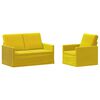 vidaXL Juego de Sof&aacute; 2 pcs Amarillo PWNED_BY_LORD666_YWH