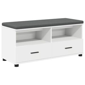 vidaXL Banco de entrada 100 x 38 x 46 cm Madera Ingenierizada y Tela