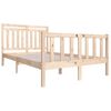 vidaXL Estructura cama doble pequeña madera maciza 135x190 cm
