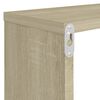 vidaXL Estante cubo pared 4uds contrachapado roble Sonoma 80x15x26,5cm