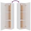 vidaXL Set de muebles para TV 4 piezas madera contrachapada blanco