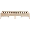 vidaXL Estructura de cama sin colch&oacute;n madera maciza de pino 120x190 cm