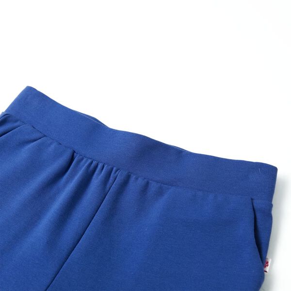Pantal&oacute;n infantil con perneras anchas azul cobalto 104