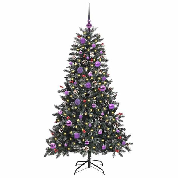 vidaXL &Aacute;rbol de Navidad artificial Verde 150 cm PVC, Pl&aacute;stico y Acero
