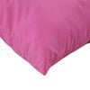 vidaXL Cojines Esparcidos Liso 4 pcs Rosa 60 x 60 cm Tela de poli&eacute;ster