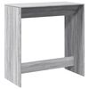 vidaXL Mesa alta de bar madera ingeniería gris Sonoma 102x50x103,5 cm