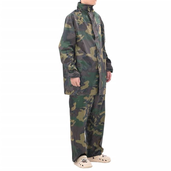 Chubasquero impermeable pantalón sudadera hombre camuflaje L