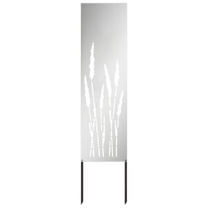 vidaXL Pantalla de Privacidad para Jard&iacute;n Calado Plateado 32 x 140 cm
