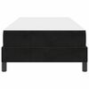 vidaXL Cama tipo Box Spring con colchón Negro 80 x 200 cm tela