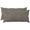 vidaXL Funda de almohada 2 uds. HEERLEN Gris Claro 40 x 80 cm